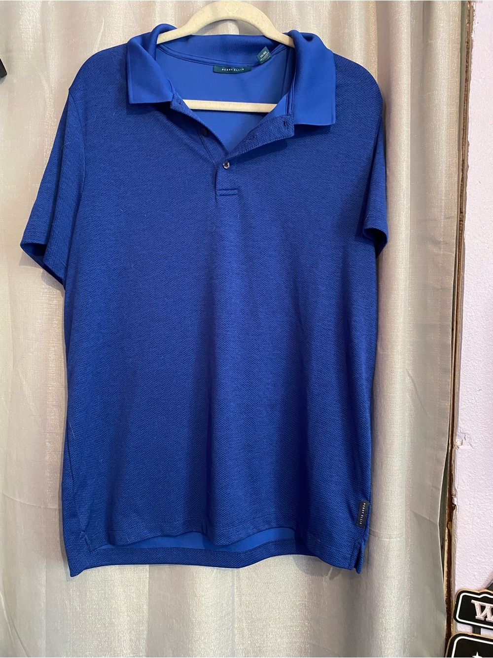 Perry Ellis Men's Royal Blue Short-Sleeve Polo